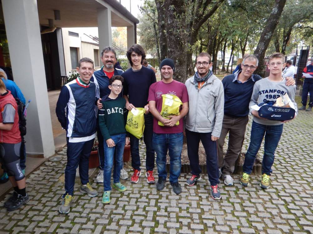 La premiazione del Rogaining di San Gimignano della categoria 3 ore uomini